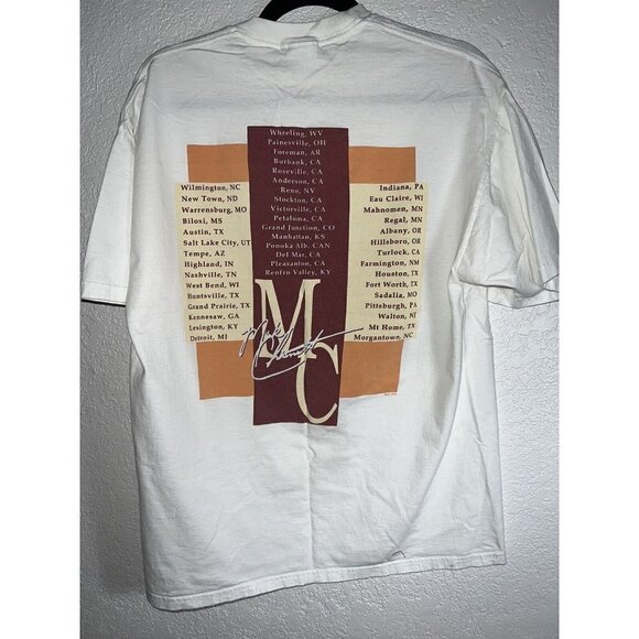 MARK Chesnutt Country Music T-Shirt Vintage 2001 Tour Music Tee Shirt Jerzees Y - Picture 4 of 4
